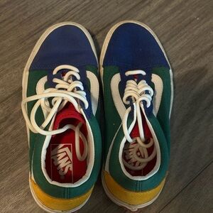 Vans Red and White Sneakers